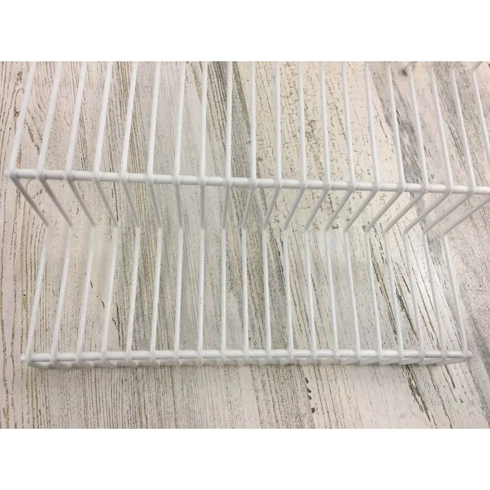 3-Tier Rack Wire Covered White Step Shelf Spice Rack